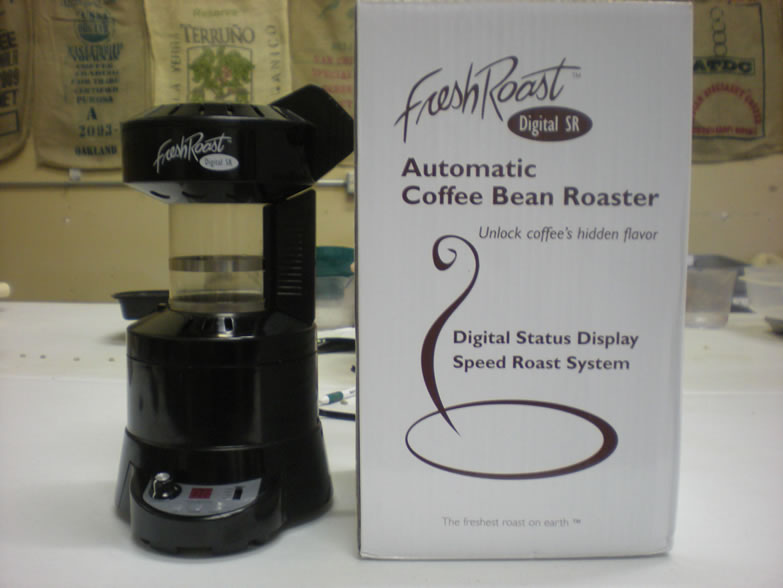 FreshRoast SR500 at home coffee roaster