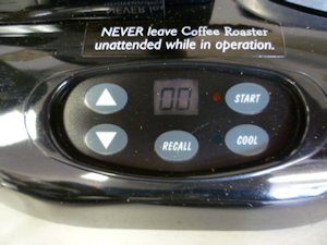 Nesco Professional Home Coffee Roaster Panel