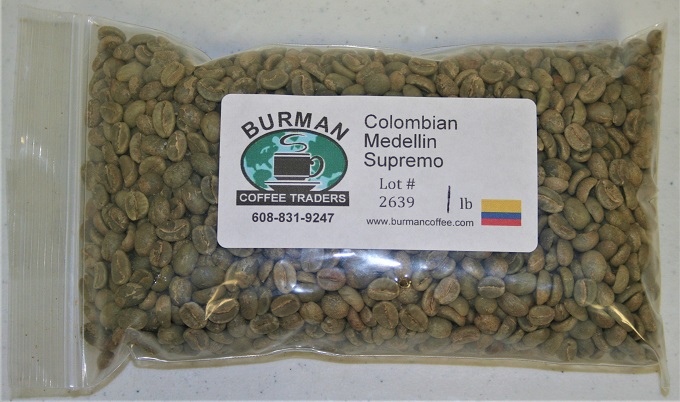 Colombia Medellin Supremo coffee beans