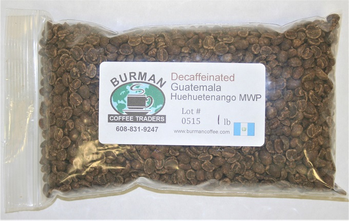 Decaffeinated Guatemala Huehuetenango MWP coffee beans