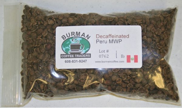 DECAF Peru MWP coffee beans