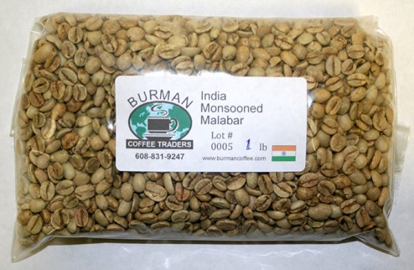 Indian Monsooned Malabar coffee beans