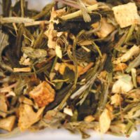 Loose leaf lemon ginger white tea