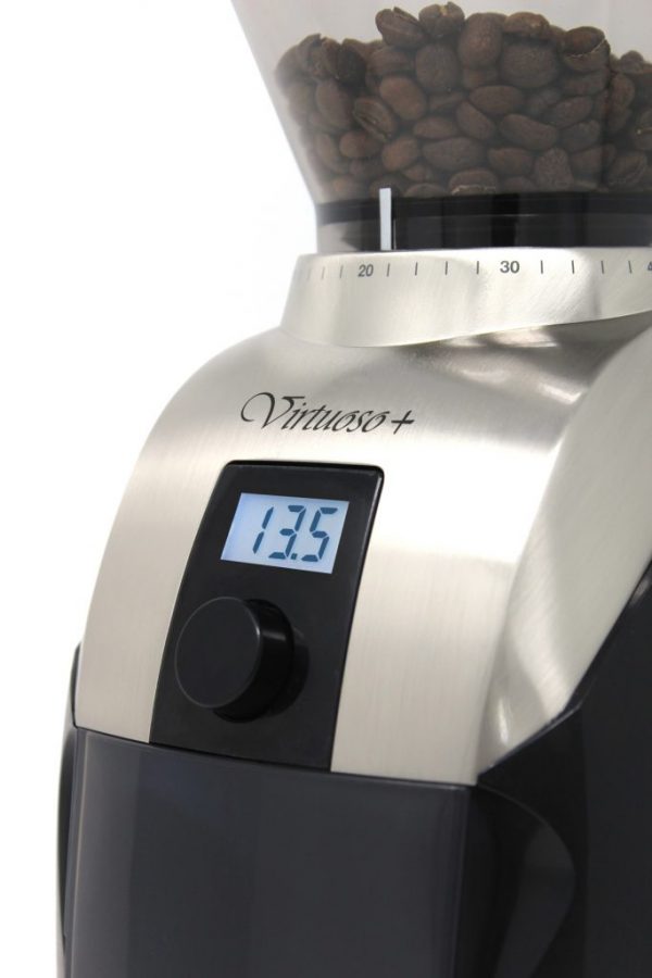 Baratza Virtuoso+ coffee grinder control panel