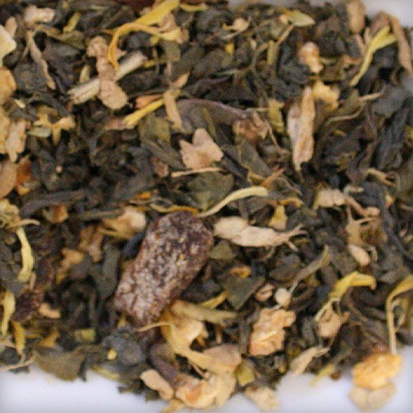 Loose leaf acai raspberry green tea