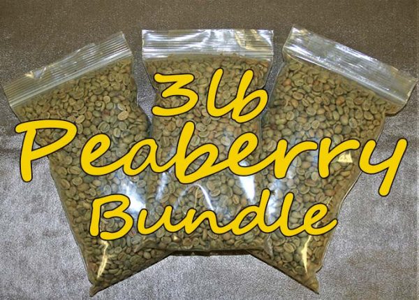3lb peaberry bundle coffee beans