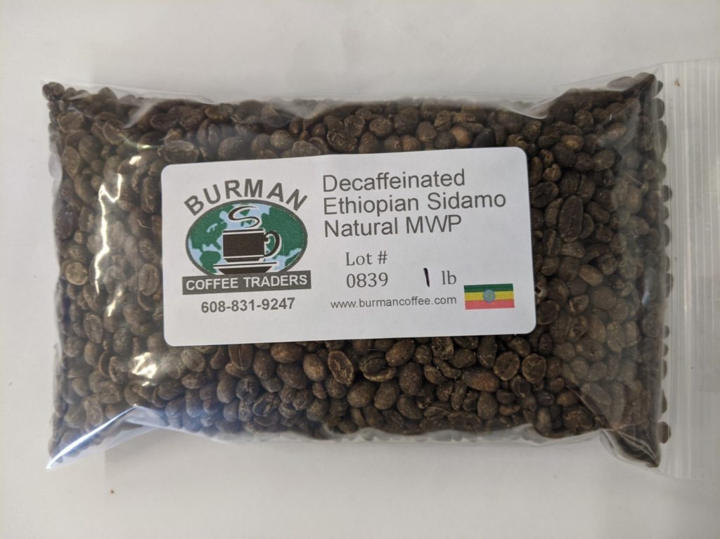 decaf ethiopia sidama natural mwp coffee beans
