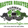 Burman Master Roaster shirt with logo - white