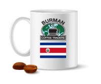 costa rican flag coffee mug