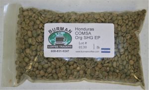 Honduras COMSA Org SHG EP coffee beans