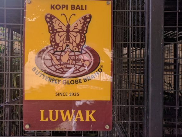 Kopi Bali sign