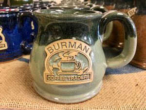Burman coffee mug green bean zen