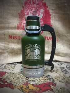 Burman coffee thermos green stainless steal
