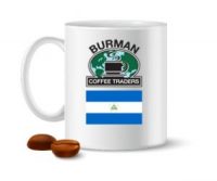 Nicaraguan flag coffee mug