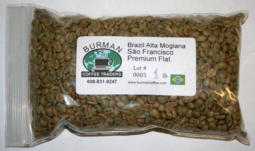 Brazil Mogiana Sao Francisco Premium Flat coffee beans