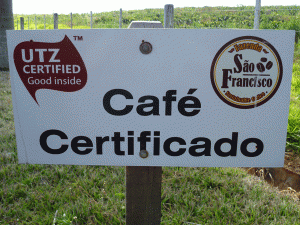 Sao Francisco UTZ Cafe Certificado sign