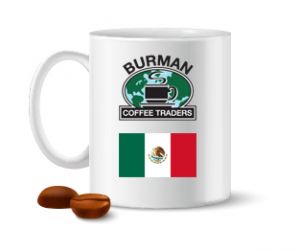 Mexican flag coffee mug