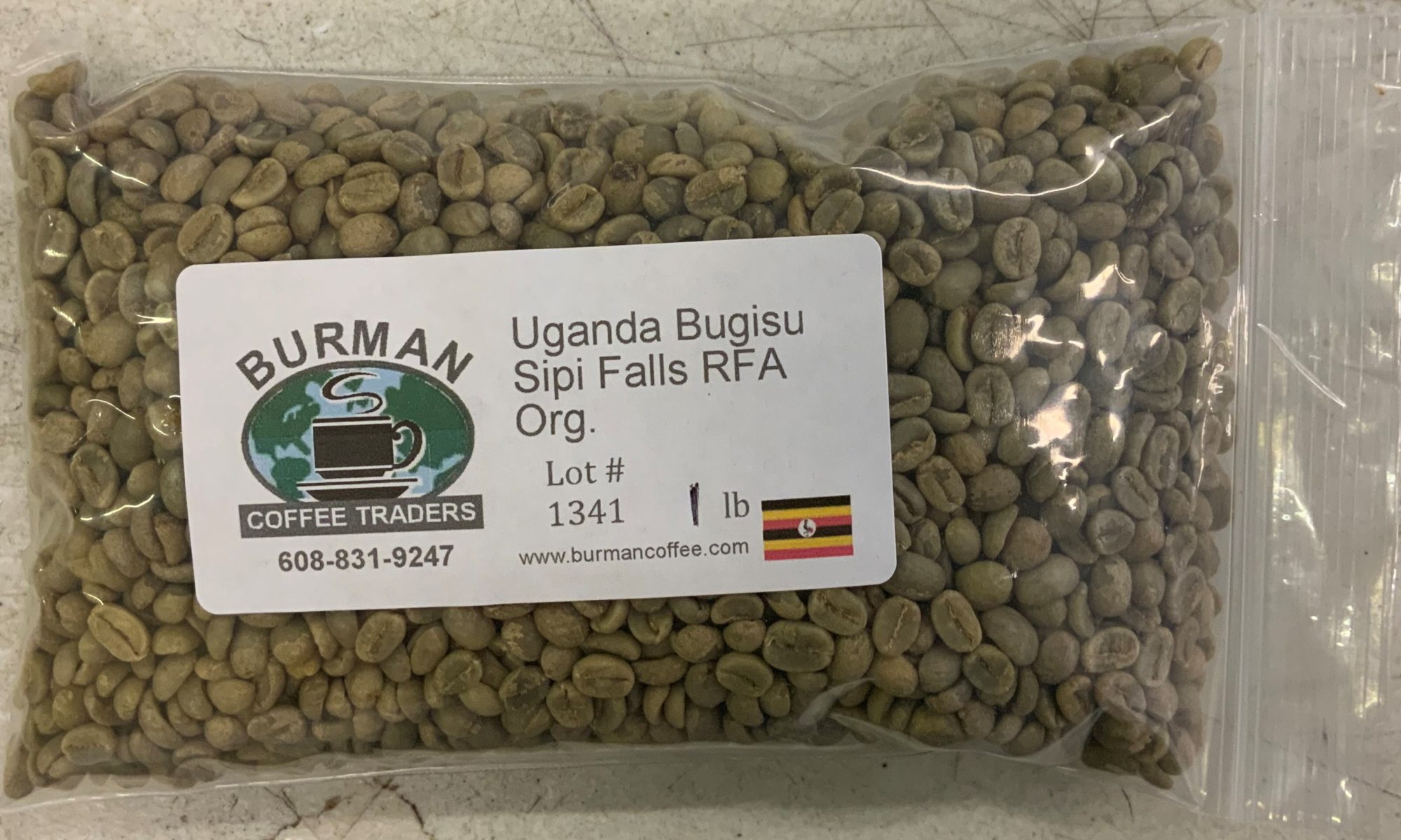 raw coffee beans uganda sipi falls washed