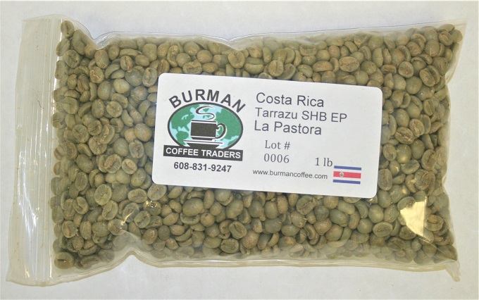 Costa Rica Tarrazu SHB EP La Pastora coffee beans