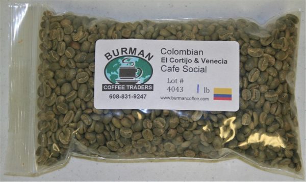 Colombian El Cortijo Venecia Cafe Social coffee beans