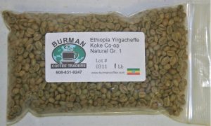 ethiopia yirgacheffe koke co-op natural gr 1 coffee beans
