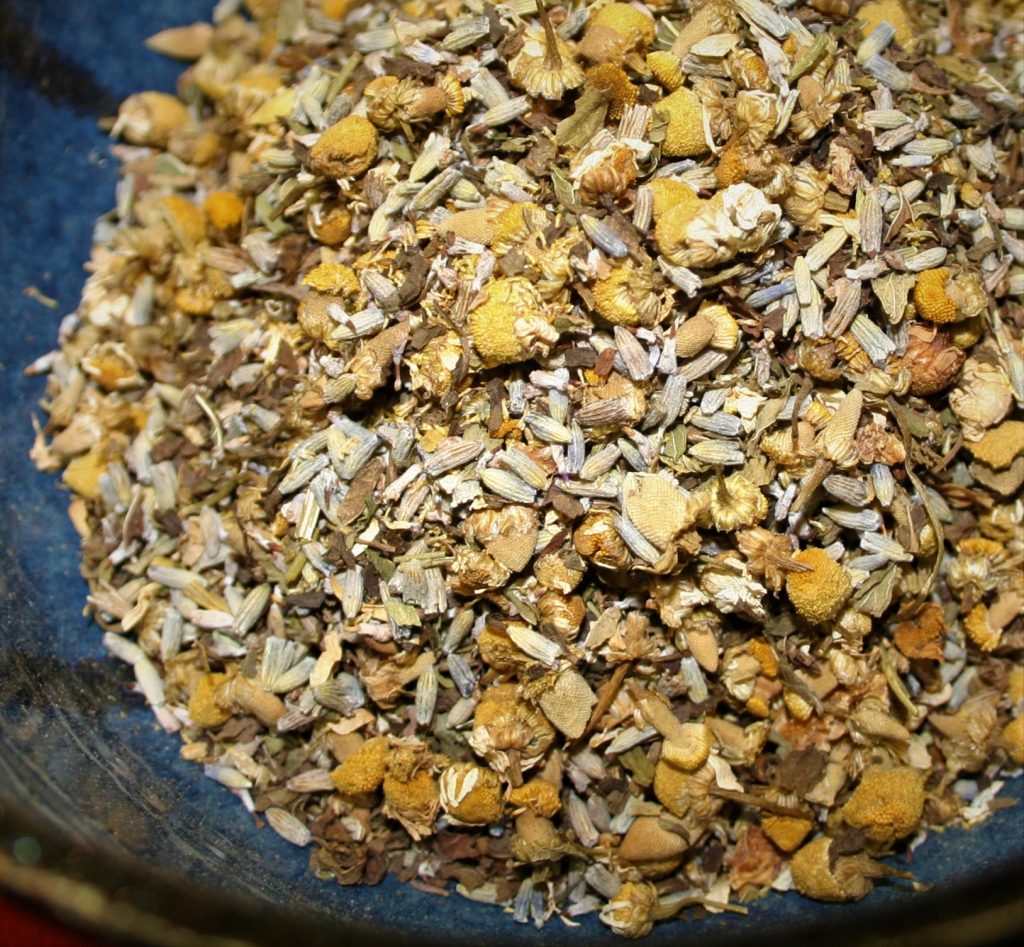 Lavender Sleepy Time BCT Premium Blend herbal tea infusion