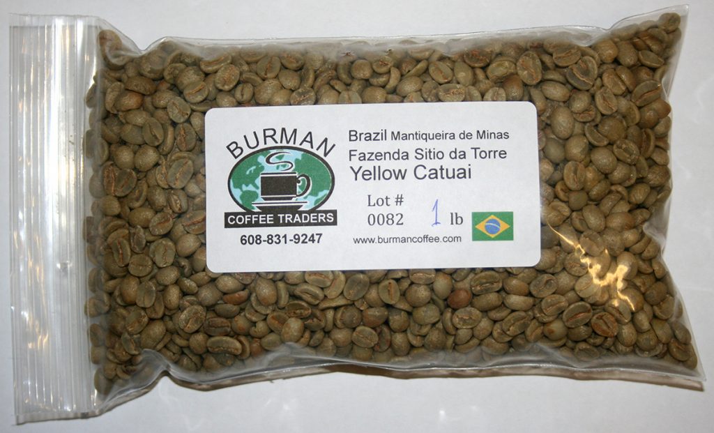Brazil Mantiqueira de Minas Fazenda Sitio Torre Yellow Catuai coffee beans
