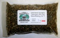 Indonesia Sumatra Takengon IKA Org Mandheling Gr 1 coffee beans