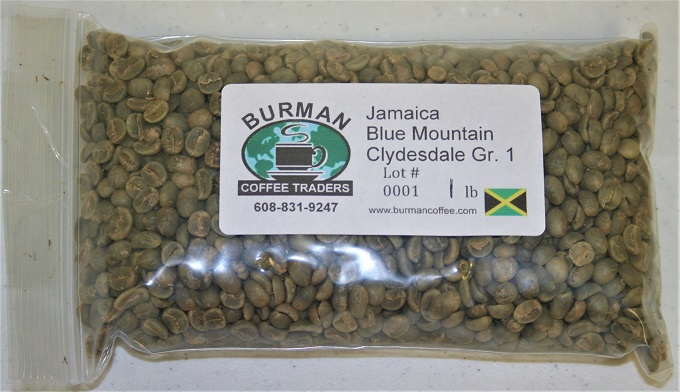 Jamaica Blue Mountain Clydesdale Gr 1 coffee beans