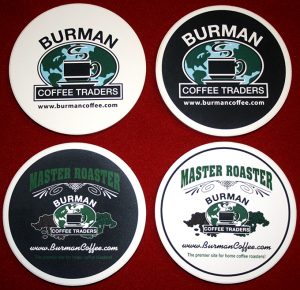 Burman Coffee Traders coaster set
