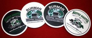Burman Coffee Traders coaster set