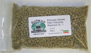 Ethiopia Gedeb Halo Hartume Washed Gr 1 coffee beans