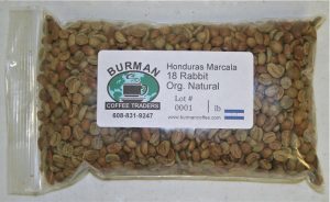 Honduras Marcala 18 Rabbit Org Natural coffee beans