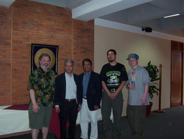 Jon and Garry Burman with Edwin Martinez Jr. and Sr.
