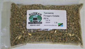 Tanzania Finagro Estate RFA coffee beans