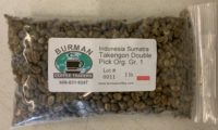 green coffee beans sumatra double pick