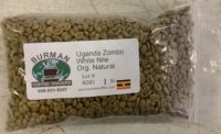 unroasted coffee beans uganda zombo white nile natural