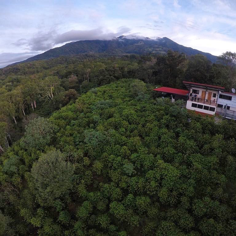 Aerial drone shot of Damarli Estate in Panama