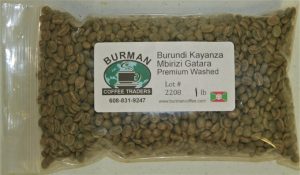 burundi kayanza mbirizi gatara premium washed coffee beans