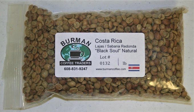 Costa Rica Lajas Sabana Redonda Black Soul Natural coffee beans