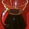chemex mug with handle with coffee inside