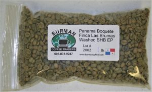 Panama Boquete Finca Las Brumas Washed SHB EP coffee beans