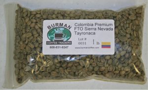 Colombia Sierra Nevada Tayronaca coffee beans