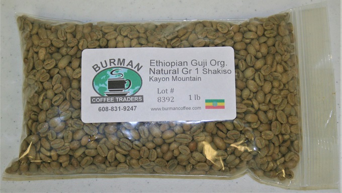 Ethiopian Guji Org Natural Gr 1 Shakiso Kayon Mountain coffee beans