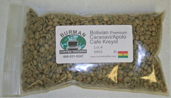 Bolivian Premium Caranavi Apolo Cafe Kreyol Coffee Beans