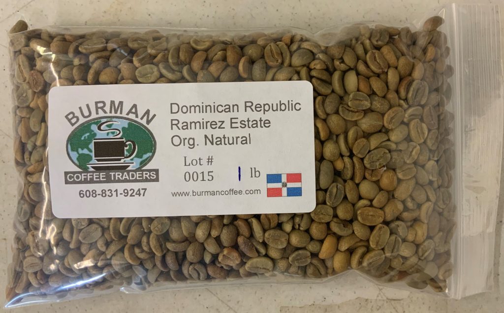 dominican republic ramirez estate organic natural coffee bean