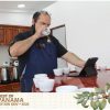 Man testing different coffees