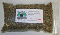 Indonesian Gr 1 Sumatra Mandheling Tempisi coffee beans