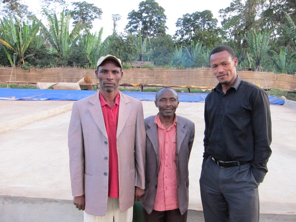 Three Eithiopian men posing outdoors