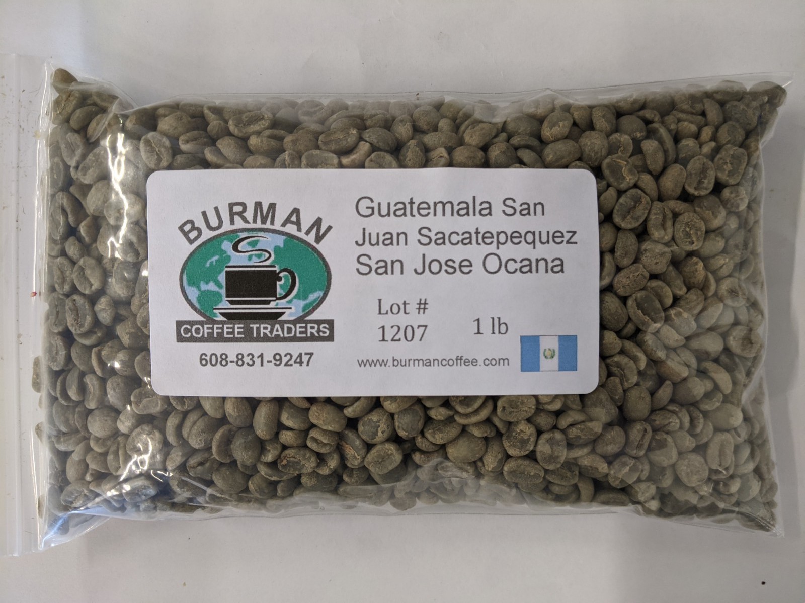 Guatemala San Juan Sacatepequez San Jose Ocana coffee beans